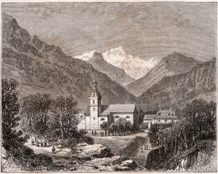 Brides-les-Bains (Brides les Bains) - Saboya - grabado en 