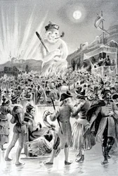 Budapest, ilustración de El Hombre de Nieve por George Sand, 1887
