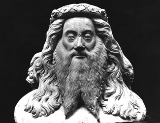 Busto de la Estatua Funeraria de Jean II de Vienne (d.1435), Señor de Pagny, apodado con la barba larga, original del siglo XV
