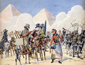 Campaña de Egipto (1798-1801): el ejército francés en Egipto bajo Napoleón Bonaparte: los artistas que siguen al ejército