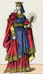 Dinastía capeta: Retrato de Ana de Kiev (Anna Yaroslavna).