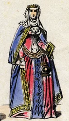 Dinastía capetiana: Retrato de Clemencia de Hungría