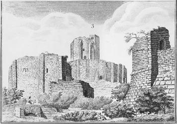 Castillo de Gisors, Normandía, principios del siglo XIX