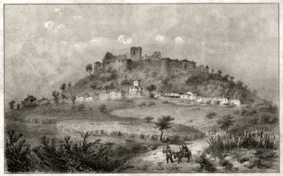 Castillo de Preny. (grabado, hacia 1860)
