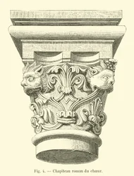 Capitel románico del coro
