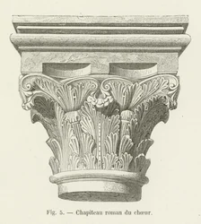Capitel románico del coro