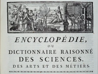 Cabecera del capítulo de la Enciclopedia de Diderot y Alembert