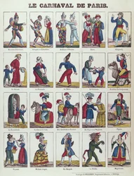 Personajes del Carnaval de París, c.1840