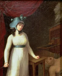 Charlotte Corday (1768-93) y el asesinato de Jean Paul Marat (1743-93) en su baño