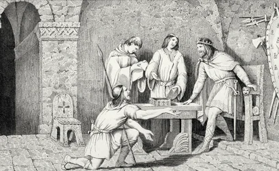 Childerico I (m.481) y la Historia de las Dos Mitades de la Moneda de Oro, de 