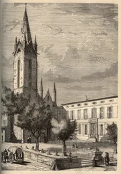 Iglesia Saint-Jean-de-Malte de Aix-en-Provence (Aix en Provence) (Saint Jean de Malte) - grabado en “PATRIE” - DESCRIPCIÓN PICTÓRICA DE FRANCIA EN 6 VOLÚMENES POR LUCIEN HUARD - finales del siglo XIX