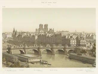 La Cité y el Pont-Neuf, 1840