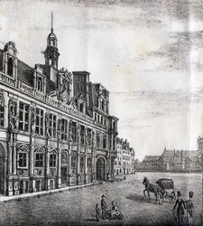 Ayuntamiento - "Alphabet Picturesque des Monumens de Paris" c.1840 (grabado)