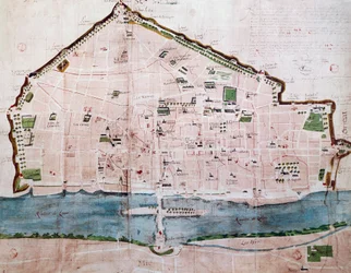 Mapa de la ciudad de Orleans, Francia