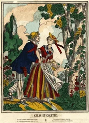 Colas y Colette. Imagen de Epinal