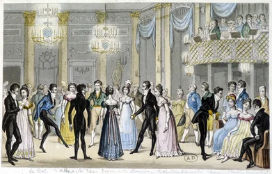Baile de compañía, principios del siglo XIX