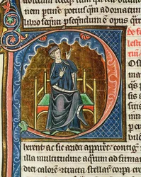 Computando el calendario litúrgico, de Le Miroir de la Nature por Vincent de Beauvais