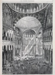 Constantinopla: la Mezquita de Santa Sofía - en “La Presse Illustrée”, dic. 1869