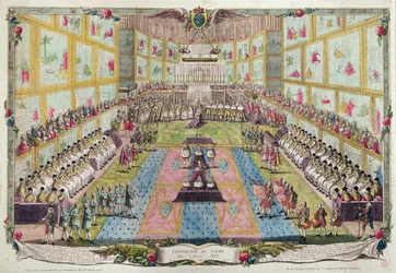Coronación de Luis XVI en la Catedral de Reims el 11 de junio de 1775