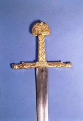 Espada de coronación de los reyes de Francia, perteneciente a Carlomagno (742-814) conocida como `Joyeuse` (metal)