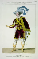 Vestuario para Adolphe Nourrit (1802-39) en el Papel de Don Giovanni en la Ópera del mismo Nombre, grabado por Maleuvre, impreso por Hautecoeur-Martinet