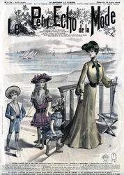 Portada de la revista femenina Le Petit Echo de la Mode, n28 del 12 de julio