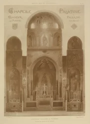 Sección Transversal del Extremo Este de la Capilla Palatina, Palermo, Sicilia, de Fragments d