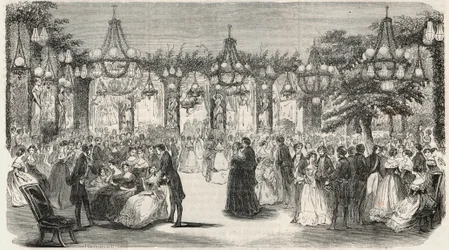 Salón de baile construido en el jardín del Hotel Lambert en la Isla Saint Louis, 2 rue Saint Louis en l