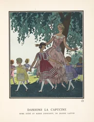 Dansons la Capucine, de una colección de láminas de moda