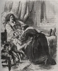 Muerte de Jean Baptiste Poquelin, dit Moliere (1622-1673), 17 de febrero.