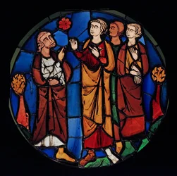 Job y sus hijos, ex Ste Chapelle (Bay D, la ventana de Judith)