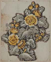 Dibujo de diseño, principios o mediados del siglo XIX