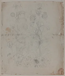 Dibujo de diseño, finales del siglo XVIII
