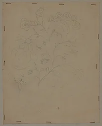 Dibujo de diseño, finales del siglo XVIII