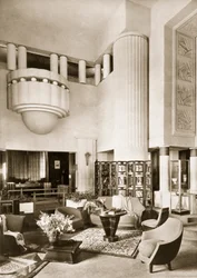 Diseño para el salón del Pabellón Primavera en la Exposition Internationale de París en 1925, publicado en 19