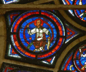 (detalle) de la ventana rosa este: San Pablo