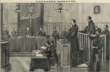 Caso Dreyfus en 1898: una audiencia del Consejo de Guerra: el juicio del comandante Esterhazy.