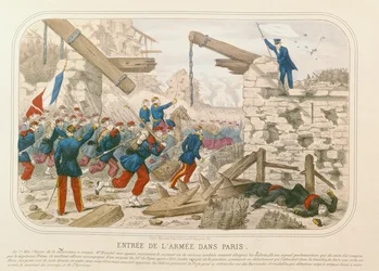 Entrada del ejército en París, 21 de mayo de 1871