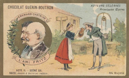 Erkmann-Chatrian, seudónimo colectivo de Emile Erkmann (1822-1899) y Alexandre Chatrian (1826-1890), novelistas, autores de “L