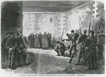 Ejecución de Georges Darboy, 24 de marzo de 1871 (grabado)