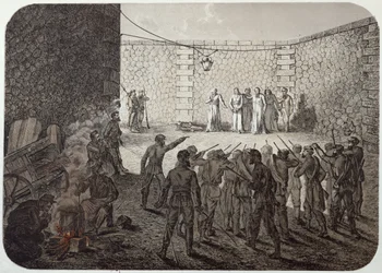 Ejecución de rehenes durante la Comuna, 1871