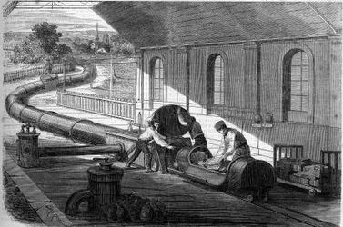 Experiencia de transporte de correo usando tubos atmosféricos, Inglaterra