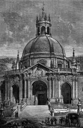 Vista exterior del santuario del jesuita Ignacio de Loyola en España