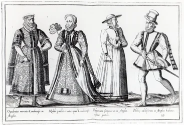 Moda durante el período Tudor (grabado)