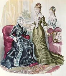 Moda del Segundo Imperio, de La Mode Illustrée