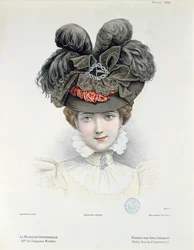 Placa de moda de La Modiste Universelle, febrero de 1898