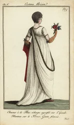 Mujer a la moda con corte de pelo corto Titus en los Jardines de Tivoli