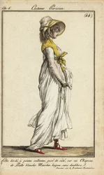 Mujer a la moda en el Blvd. Montmartre