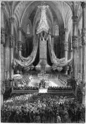 Fiesta de San Ambrosio, San Gervasio y San Protasio en la Iglesia de San Marco en Milán