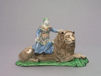 Figura sentada en un león, c.1750